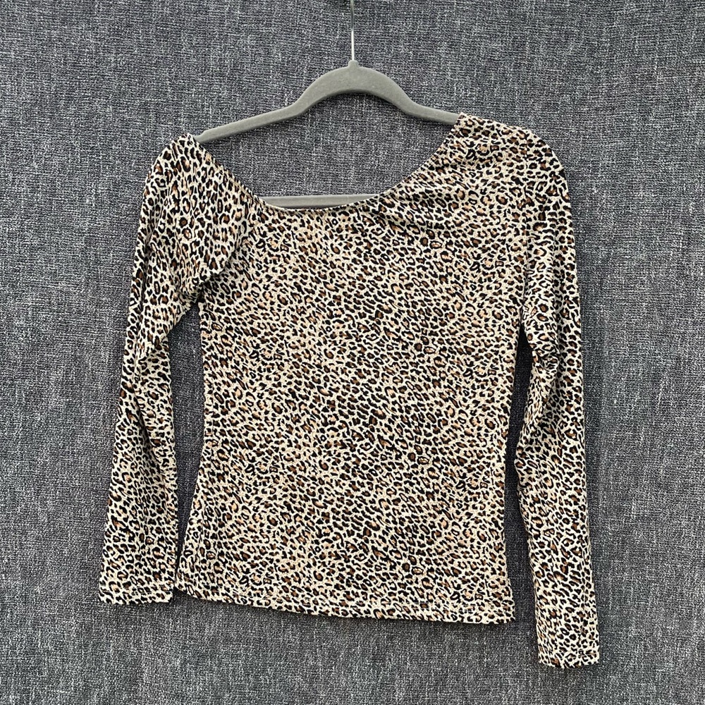 Shein Cheetah Print Top